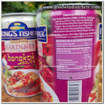 Sardines in Bangkok sauce SARDEN SAMBAL BANGKOK Halal MUI 425g KING'S FISHER BALI